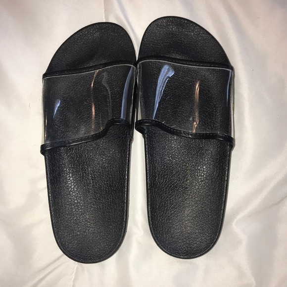 black clear slides